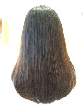 ヘアデザイン ジュリエ(Hair Design Juliet) ツヤ髪ロング マロンベージュAラインボブかきあげ[船橋競馬場駅]