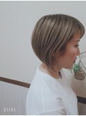 小顔効果バツグン!ひし形前下がりボブ☆