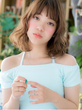 カバーヘア ブリス 上尾西口店(COVER HAIR bliss) ■フェミニンボブ小顔ふわミディ13-15★上尾10代20代30代