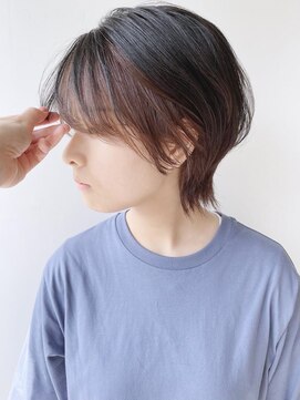 モリオフロムロンドン 原宿本店(morio from London) 【morio 原宿】インナーカラーベージュ　ウルフ　外国人風