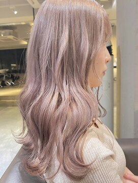 ペレ 渋谷(PELE) K59_ピンクベージュ ブリーチ2回~