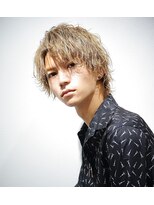 ゴールドシブヤ(GOALD SHIBUYA)&nbsp;センターパートツイストパーマスパイラルパーマメンズパーマ