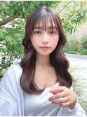 20代30代40代◎韓国ヘアー顔周りレイヤー青髪似合わせカットロブ
