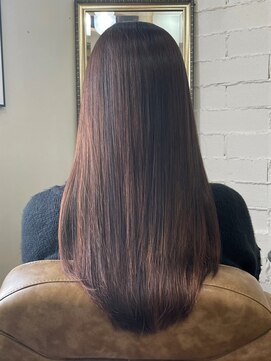 アトリエ ミム 二子玉川店(atelier mim) 艶髪×ピンクブラウンカラー 30代/40代