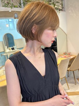 ロンド ストラーダ 心斎橋(Lond strada) ショート×ハイライト白髪ぼかし×愛され似合わせカット[心斎橋]