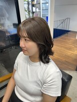 トレス(TRESS)&nbsp;外ハネレイヤー　ボブレイヤー　オリーブベージュ