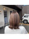 大人ブラウンカラー♪ミディアムレイヤー