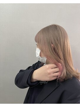 シェリ ヘアデザイン(CHERIE hair design) 福岡 ブリーチ ベージュ グレージュ ダブルカラー ハイライト