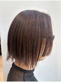 【顔周り短め切りっぱなしボブ】藤本麻衣