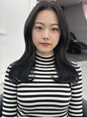 韓国ヘアはレイヤー出来ます!顔周りカット/イノアカラーグレー