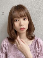 マルツ 銀座(maltu) ふんわりひし形レイヤーミディ/ワンカール/ベージュブラウン