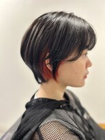 ノア(noah.)&nbsp;ショートボブ/濃いめのピンクインナーとコントラスト