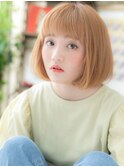 ■ぱっつん前髪ハイトーンカラーミニボブ301大宮10代20代30代