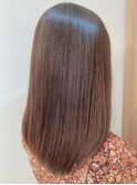★縮毛矯正ロング♪酸性ストレート髪質改善ココアベージュ