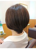大人かわいい ナチュラル ショートボブ/20代30代40代50代60代
