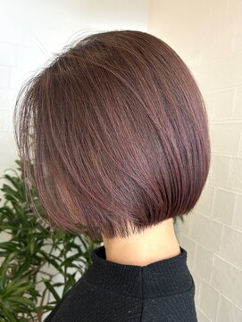 シフォン(CHIFFON) ピンクブラウン*大人ミニボブ