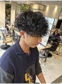 新宿/シャドウパーマ/メンズパーマ/波巻きパーマ
