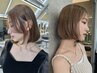 【人気！低ダメージ＆色持ちup】カット+N.カラー+１stepトリートメント￥10200