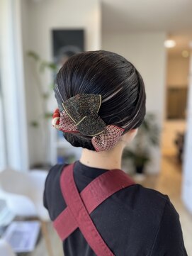 ルシードスタイル　ムースユイット(LUCIDO STYLE mousse8) 【浜松祭りヘアセット】夜会巻き