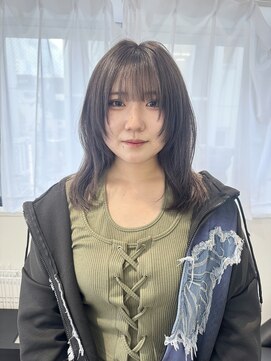 ホープ(hope) 顔まわりカット×アディクシーカラー【大阪｜梅田】