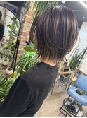 レイヤーボブ レイヤーカット カラーショート ブリーチ