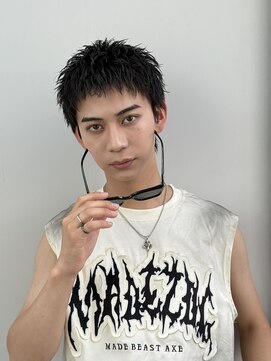 アイズ 海老名(AIZU) ダウンバングショースパイキーショート メンズショート 眉毛