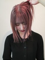 カシェル トウキョウ(Cashel Tokyo)&nbsp;ピンクラベンダー ボブ ハイトーン ピンクベージュ 外ハネボブ