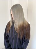 うすーくブルー系ハイトーン 髪質改善トリートメント