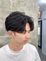 メンズサロン キング 枚方店(Men’s salon K!ng) 韓国マッシュセンターパートツーブロックメンズハイライトウルフ