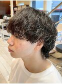 横須賀men'sメンズカットメンズパーマ波巻きパーマツイスパ眉毛