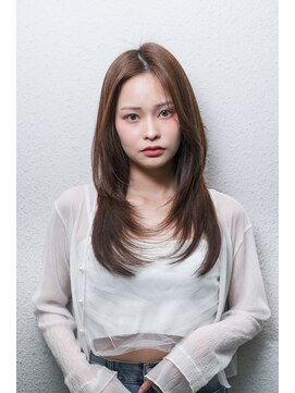 イリ 大阪(ili) レイヤーカット/ブリーチなし/ココアブラウン/髪質改善