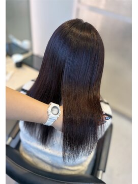 エレノア 梅田店(Eleanor) 艶髪レッドブラウンカラー/かれん