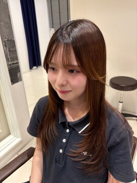 アース 会津若松店(HAIR&MAKE EARTH) ナチュラルくびれレイヤーロング