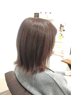 ヘアー グリーン(hair green) 30代40代50代/外ハネボブ/インナーカラー/大人ボブ