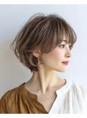 大人ショートボブ白髪ぼかし脱白髪染め似合わせ30代40代50代60代