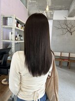 ボボヘアー(BOBO hair) 地毛風ストレート×艶ブラウン