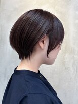 エリマ 調布(elima)&nbsp;調布ストレートパーマハンサムショートヘアミルクティーベージュ