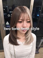 ヘアーリゾートサロン リチェット(Hair Resort Salon Ricetto)&nbsp;two tone layer style