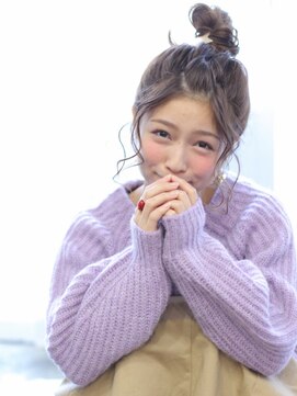 マルシェ(marche) ☆クリスマスヘアアレンジ☆無造作お団子アレンジ！