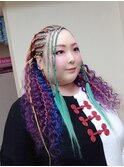 トレンド★特殊系ヘアコーンロウ＃スパイラルエクステスタイル