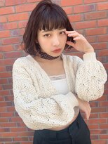 【山田】厚めバングひし形ふわボブディ