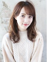 アフロート ルヴア(AFLOAT RUVUA)&nbsp;大人可愛い【巻き髪風パーマ】×【艶チョコレートブラウン】京佳