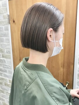 コス(kos) 大人可愛い/ココアベージュ/グレージュカラー/ボブウルフ/黒髪