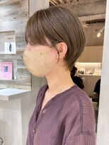 アルバム 渋谷パルコ(ALBUM)&nbsp;オリーブアッシュショート_グレージュカラーボブウルフ_ba415061