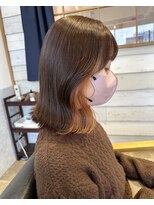 ラボヌールヘアーレーヴ 池袋店(La Bonheur hair reve)&nbsp;【　reve 臺本　】　＊イヤリングカラーオレンジベージュ＊