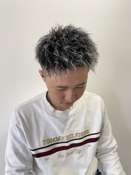 レックス(Rex) 【SNSで大人気！】ホワイトメッシュ×ツイストパーマ！