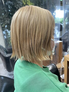 シェル 吉祥寺(shell) グレージュカラー/ボブウルフ/黒髪/ココアベージュ