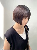 【ANNEXハザマ】ミニボブ×アッシュブラウン