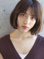 アンドレイ 表参道(andrey)&nbsp;[ANDREY]グレーベージュ/レイヤーロング/前髪パーマ黒髪カタログ