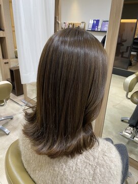 ソワン ドゥ ブレス フラン 東花園店(soin de brace Fran) ブリーチなし"オリーブグレージュ"